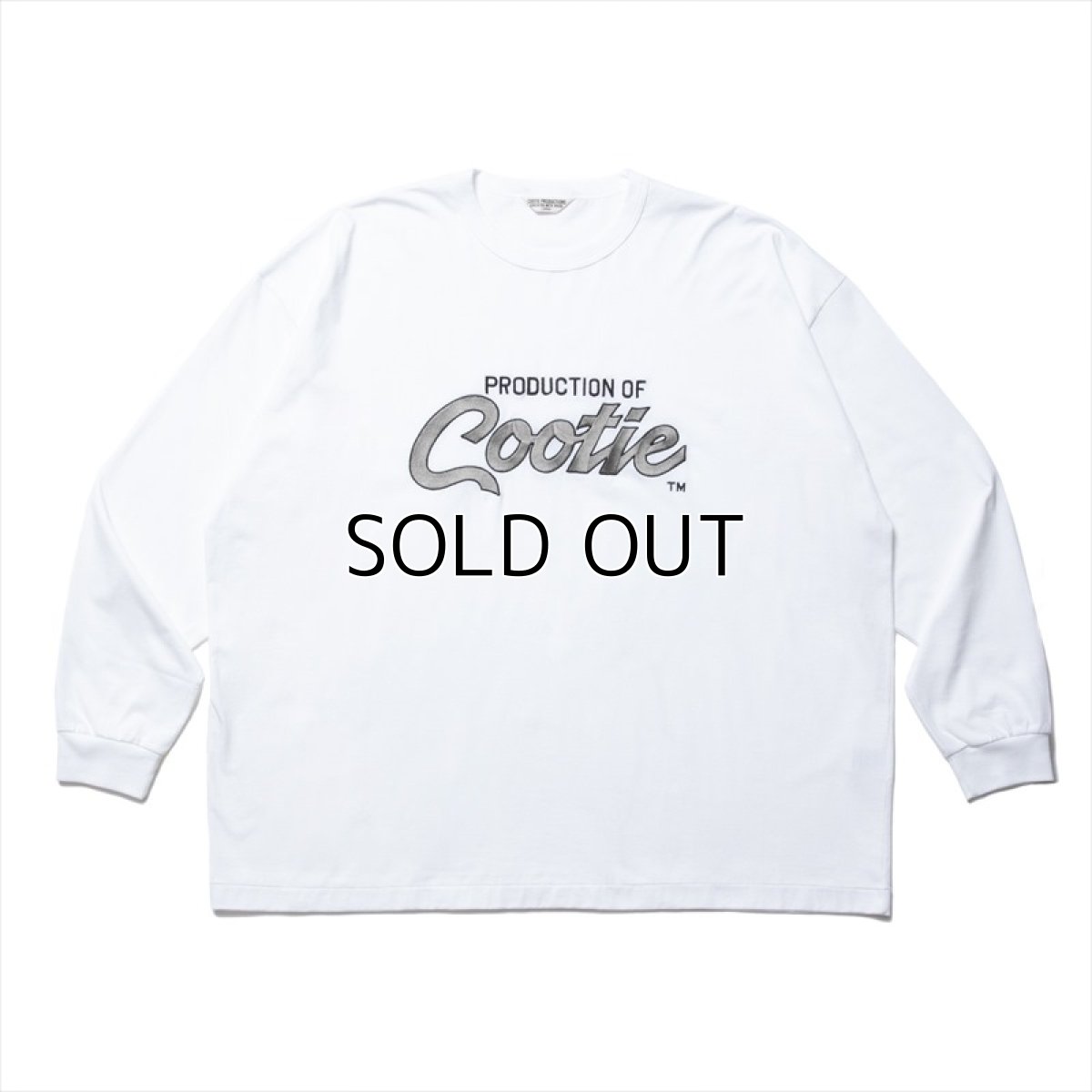 画像1: COOTIE PRODUCTIONS Embroidery Oversized L/S Tee (PRODUCTION OF COOTIE) ロングスリーブTシャツ (1)