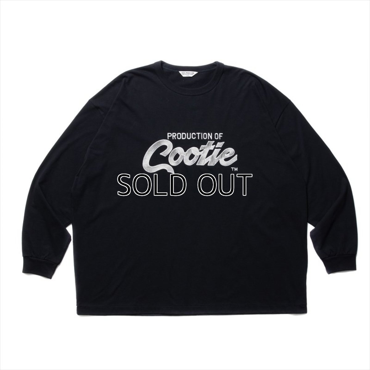 画像1: COOTIE PRODUCTIONS Embroidery Oversized L/S Tee (PRODUCTION OF COOTIE) ロングスリーブTシャツ (1)