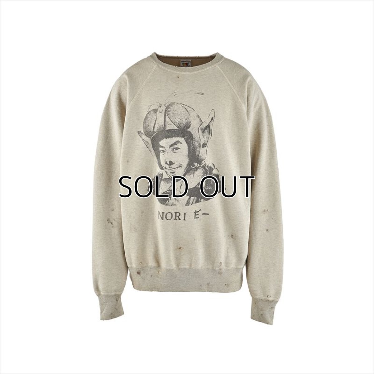 画像1: ©SAINT Mxxxxxx X Noritake Kinashi Crew Sweat NORIDA- Gray (スウェット) (1)