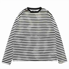 画像1: MINEDENIM Hazy Border L/S T-Shirt (ボーダーロングスリーブTシャツ) (1)