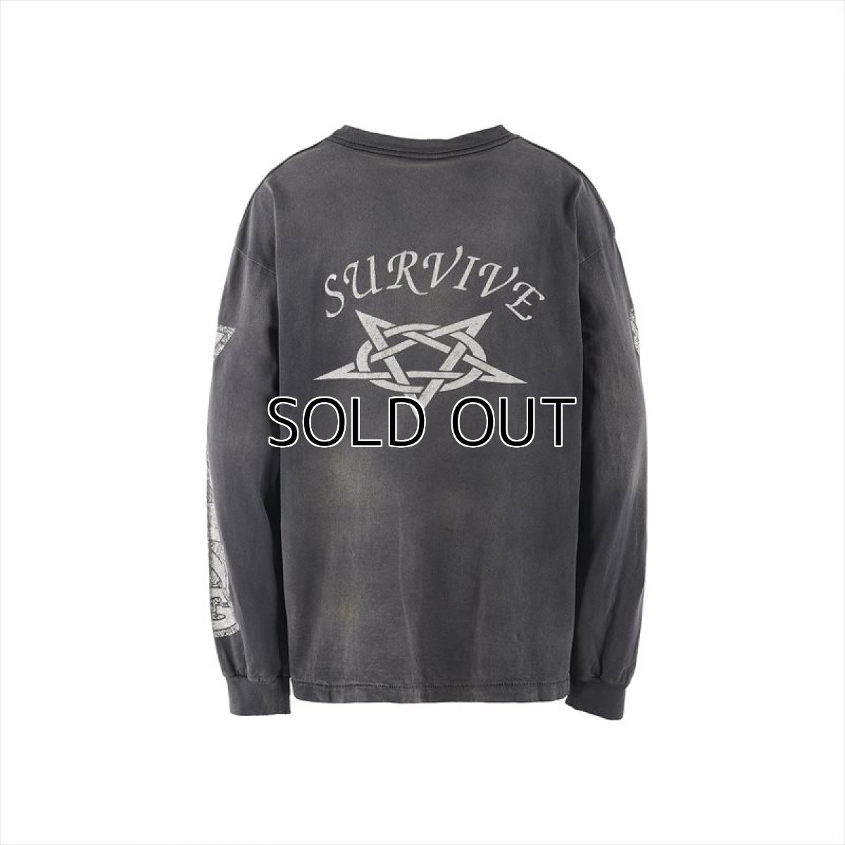 画像2: ©SAINT Mxxxxxx LS T-Shirt SURVIVE Black (ロングスリーブTシャツ) (2)