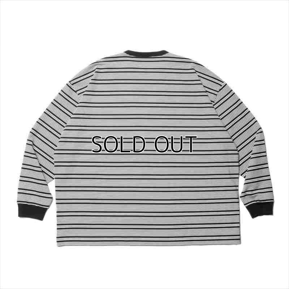 画像2: COOTIE PRODUCTIONS Supima Border Oversized L/S Tee (ボーダーロングスリーブTシャツ) (2)