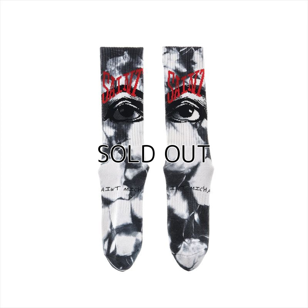 画像2: ©SAINT Mxxxxxx Socks Eye Tie Dye Black (ソックス) (2)