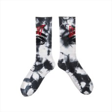 画像1: ©SAINT Mxxxxxx Socks Eye Tie Dye Black (ソックス) (1)