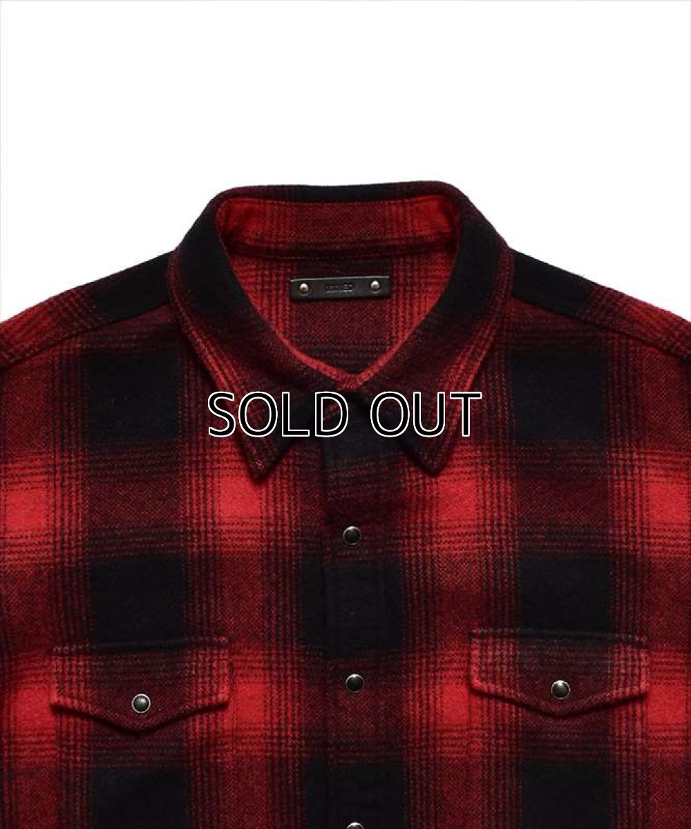 画像2: MINEDENIM Ombre Check Flannel RF Western Shirt (チェックシャツ) (2)