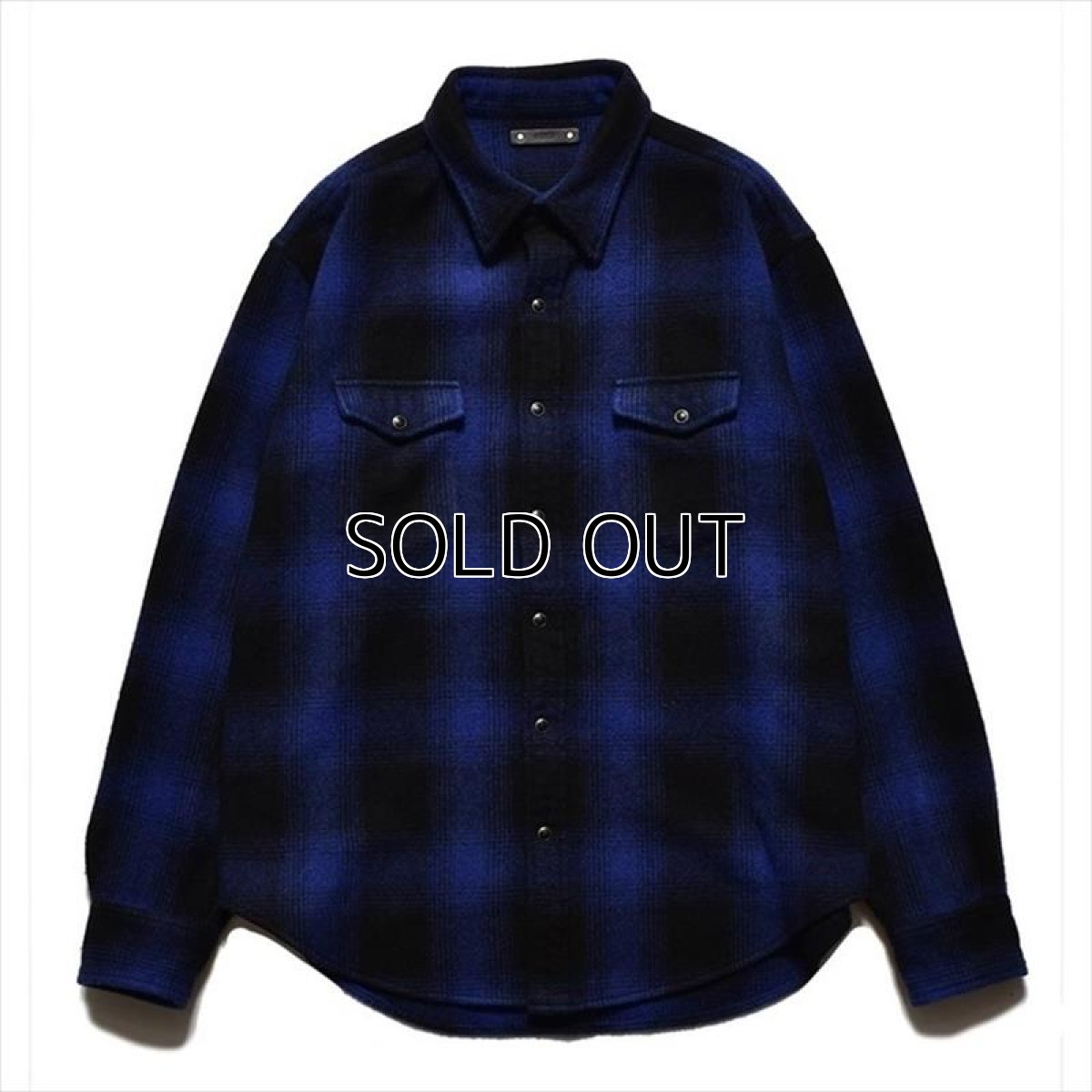 画像1: MINEDENIM Ombre Check Flannel RF Western Shirt (チェックシャツ) (1)