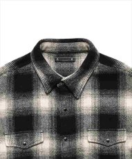 画像2: MINEDENIM Ombre Check Flannel RF Western Shirt (チェックシャツ) (2)