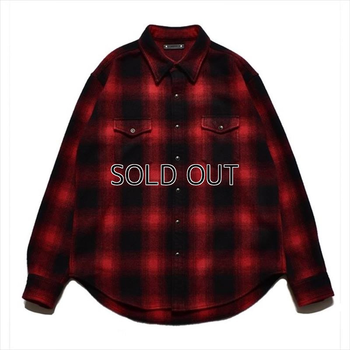 画像1: MINEDENIM Ombre Check Flannel RF Western Shirt (チェックシャツ) (1)