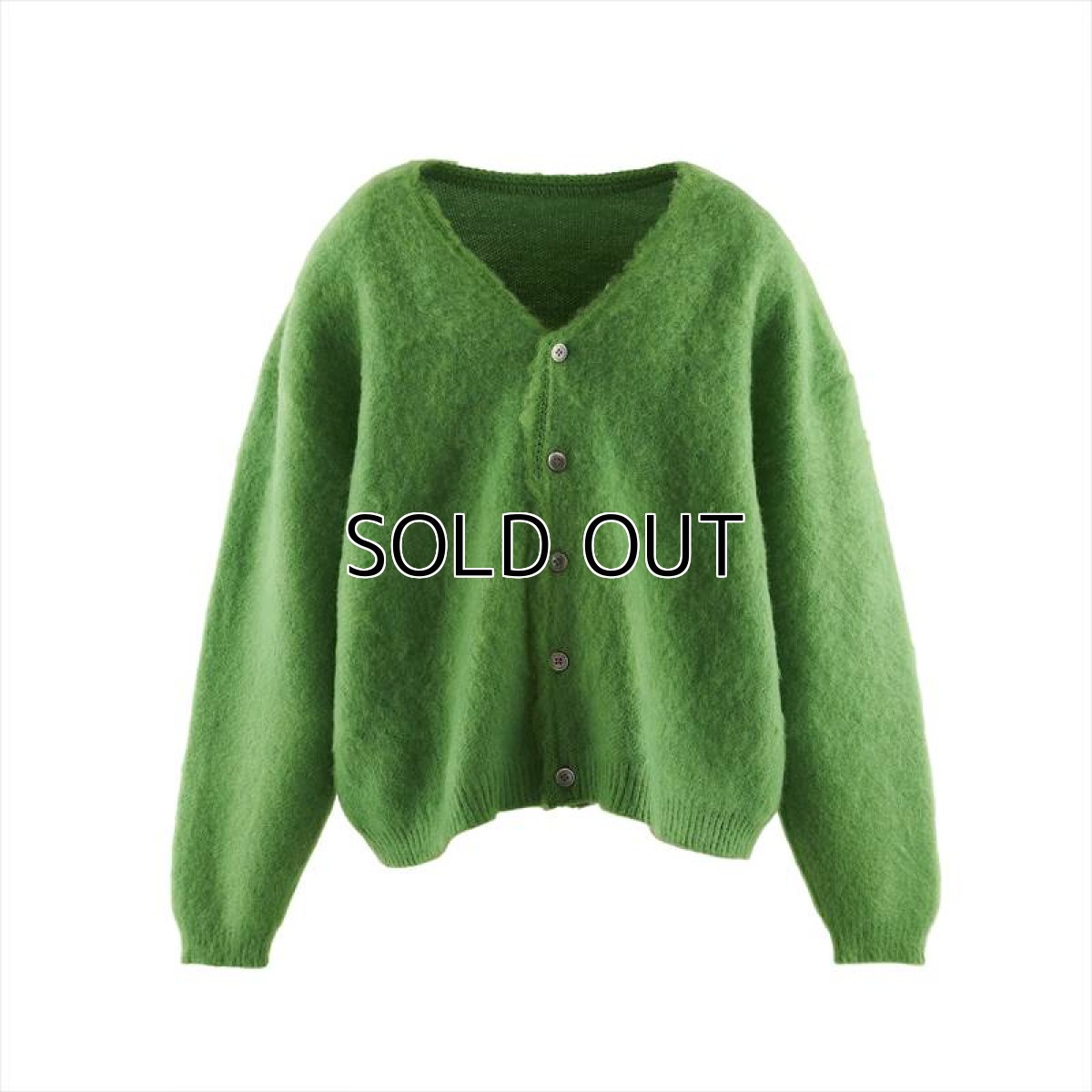 画像1: ©SAINT Mxxxxxx CARDIGAN MOHAIR Green (モヘアカーディガン) (1)