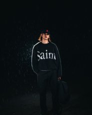 画像2: ©SAINT Mxxxxxx CREW NECK KNIT SAINT Black (モヘアセーター) (2)