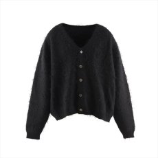 画像1: ©SAINT Mxxxxxx CARDIGAN MOHAIR Black (モヘアカーディガン) (1)