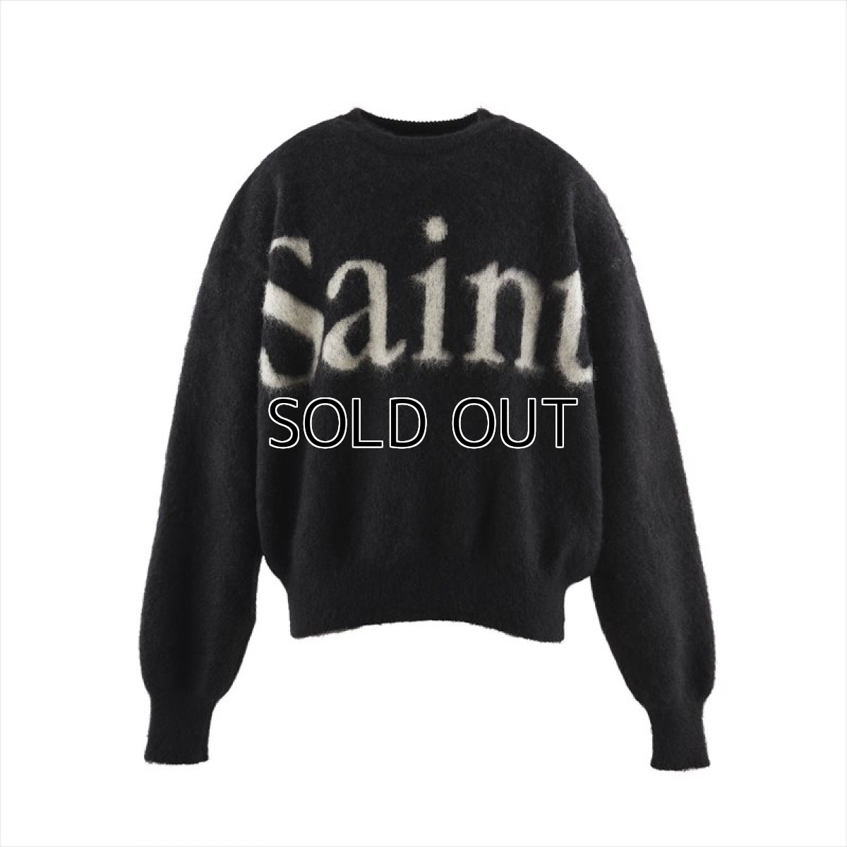 画像1: ©SAINT Mxxxxxx CREW NECK KNIT SAINT Black (モヘアセーター) (1)