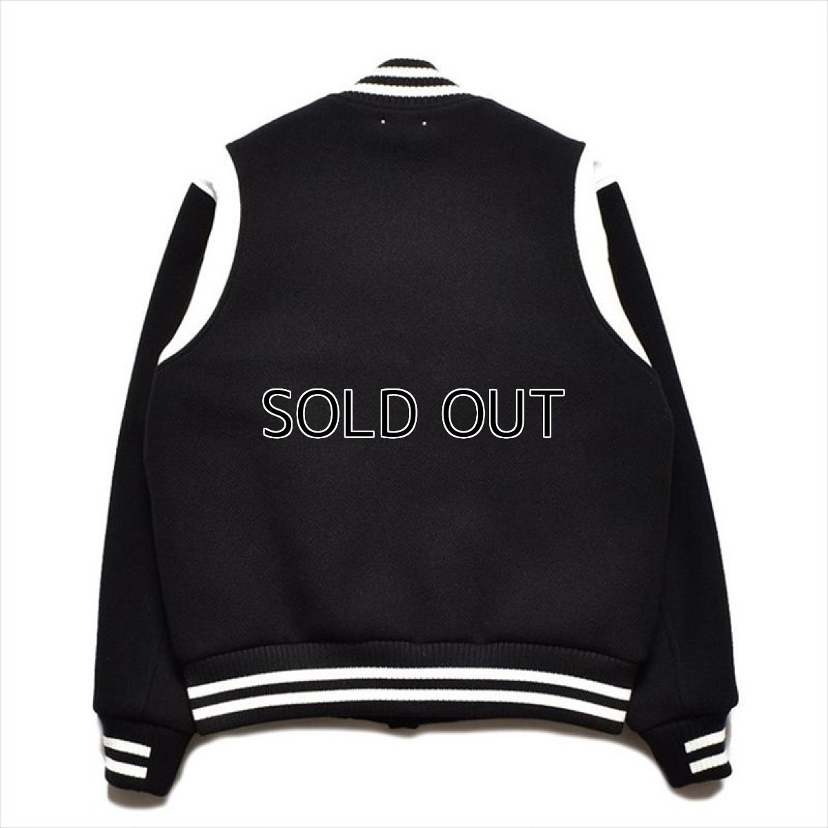 画像5: MINEDENIM Wool Melton & Leather Studium Jamper (スタジアムジャンパー) (5)