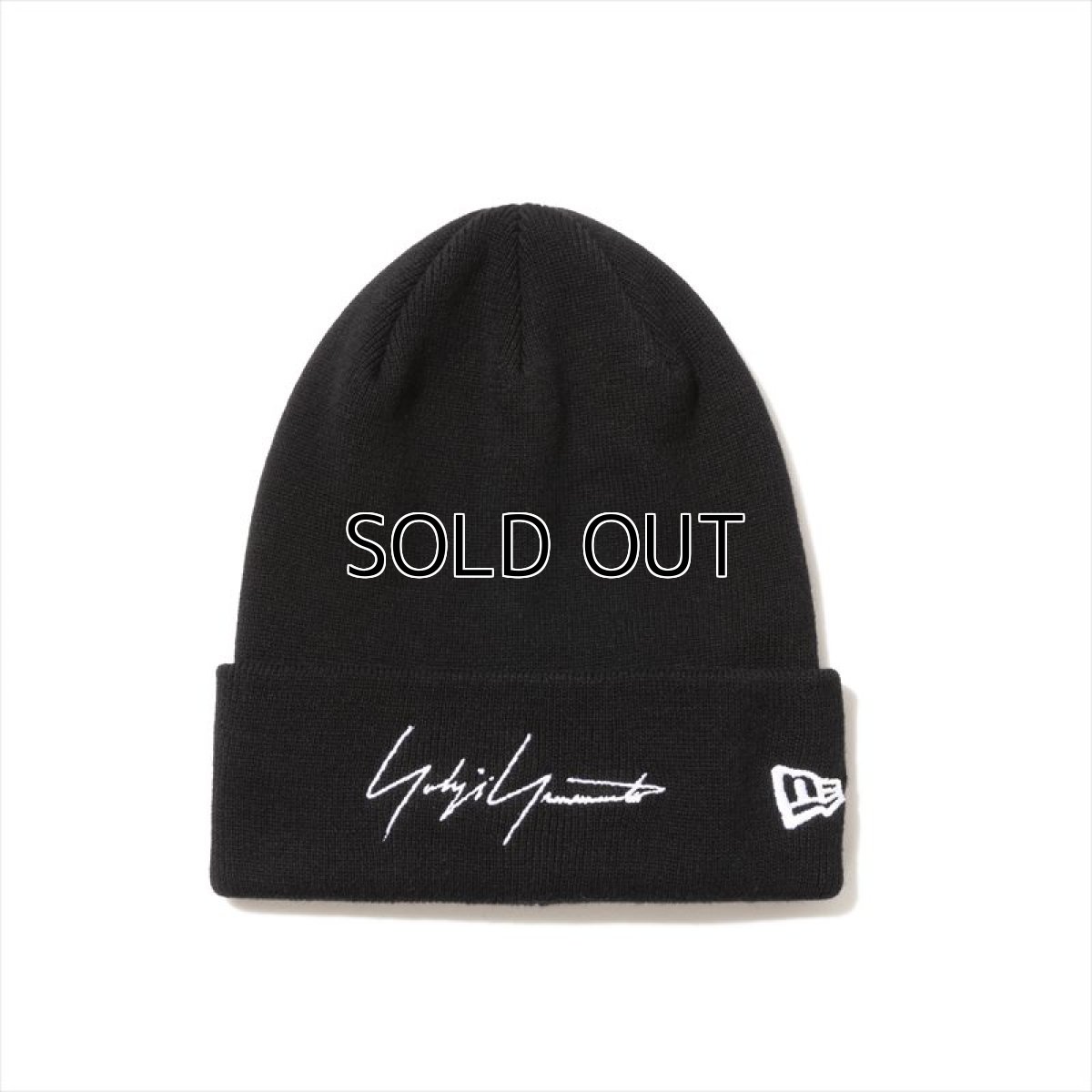 画像1: YOHJI YAMAMOTO x NEW ERA Cotton Cuff Knit Cap 2023AW YY Logo (ニットキャップ) (1)