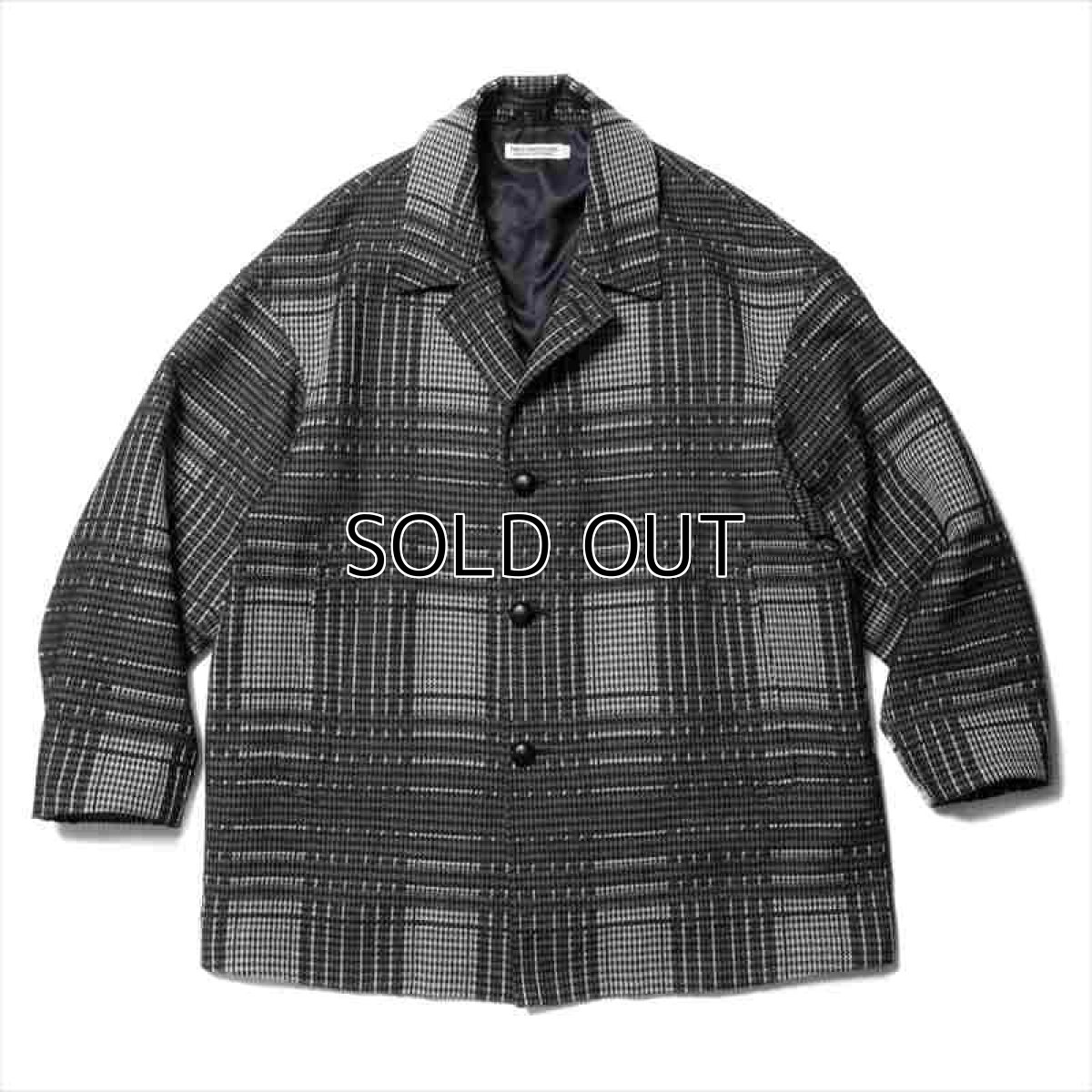 画像1: COOTIE PRODUCTIONS Jacquard Check Wool Short Chester Coat (チェスターコート) (1)