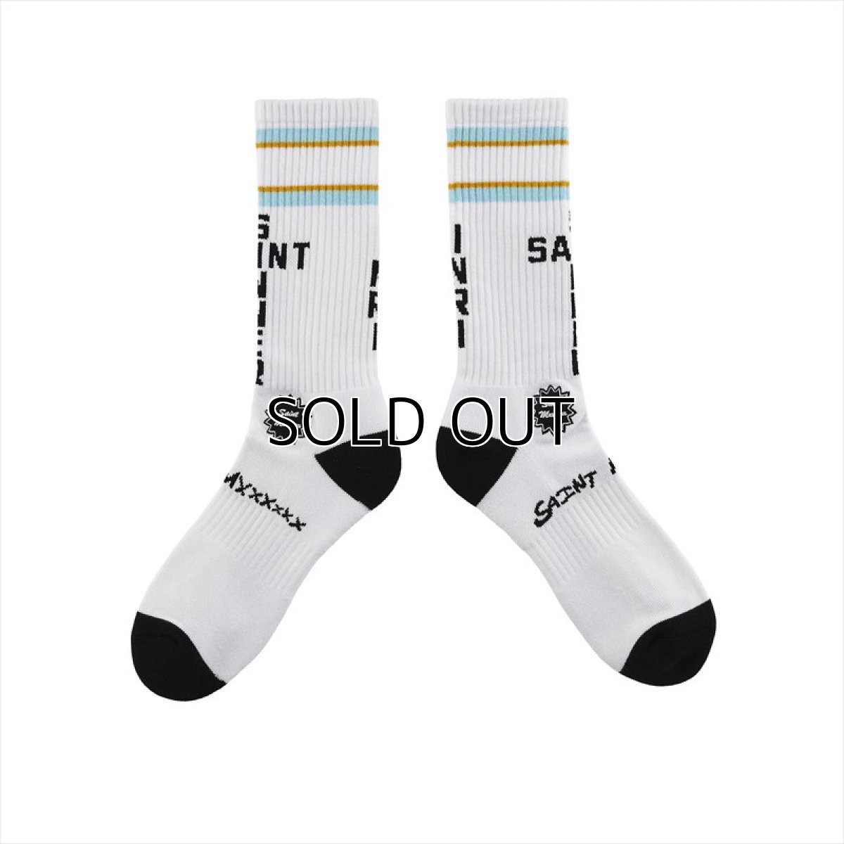 画像1: ©SAINT Mxxxxxx Socks Argentina White (ソックス) (1)