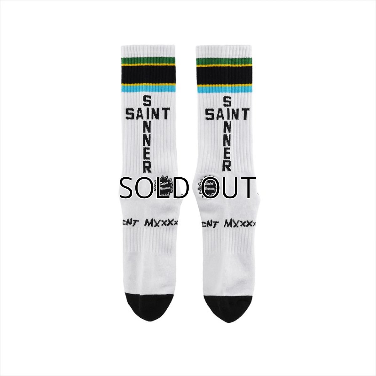 画像2: ©SAINT Mxxxxxx Socks Tanzania White (ソックス) (2)