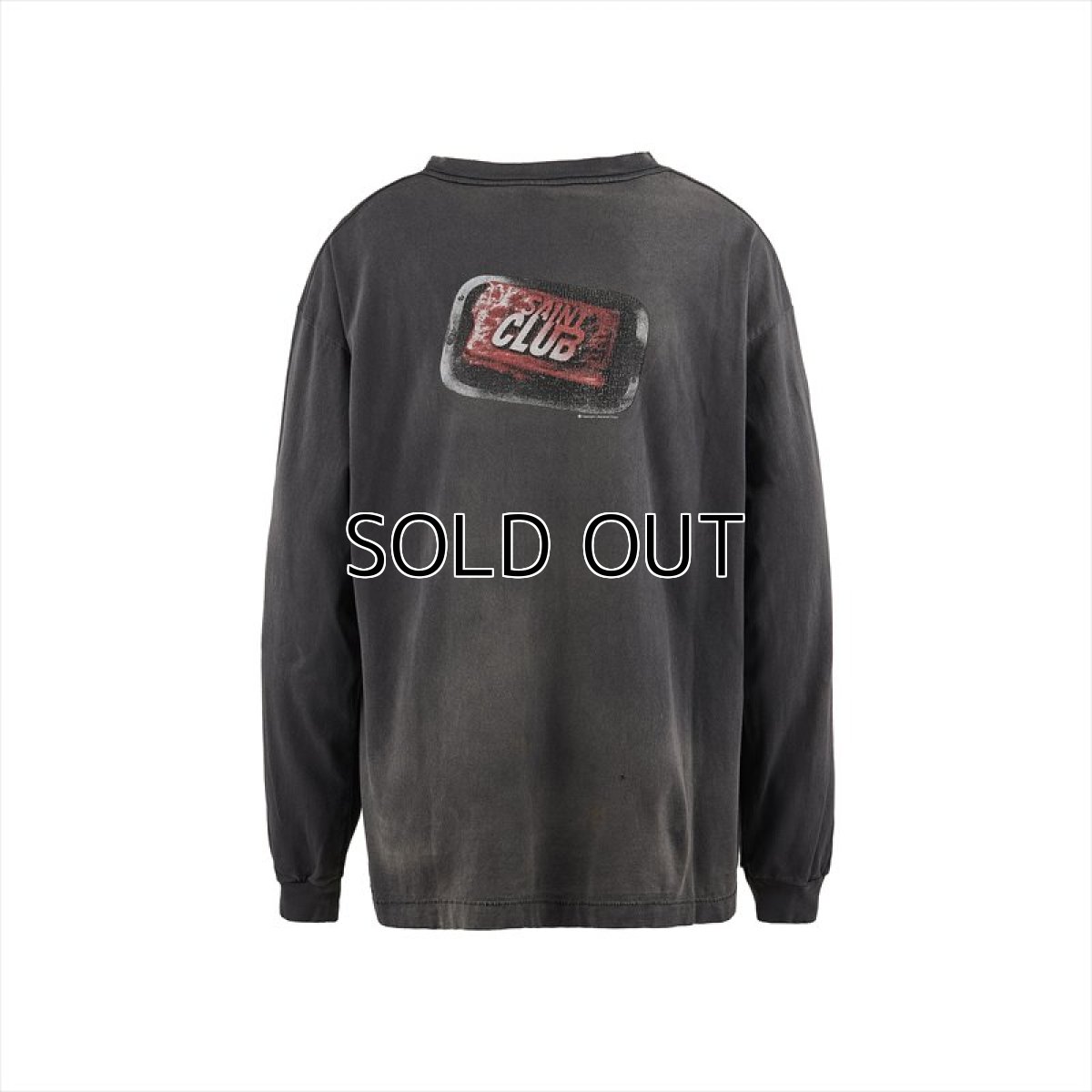 画像2: ©SAINT Mxxxxxx LS TEE SAINT CLUB Black (ロングスリーブTシャツ) (2)