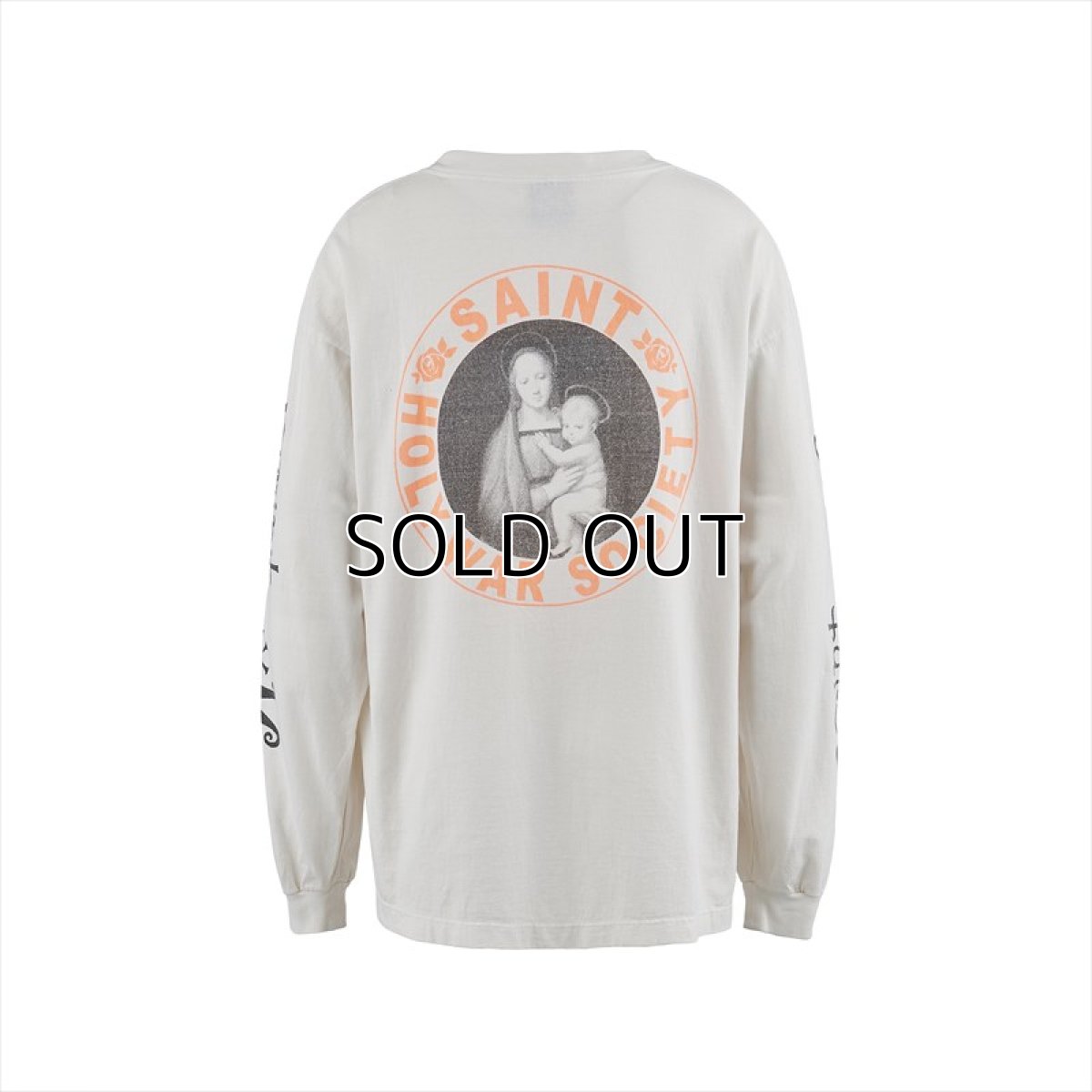画像2: ©SAINT Mxxxxxx LS TEE PINK HEART White (ロングスリーブTシャツ) (2)