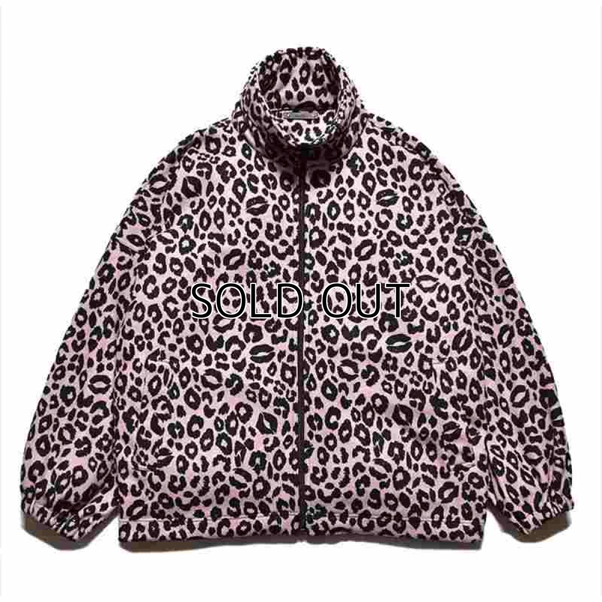 画像1: MINEDENIM Lips Leopard Fleece Big BZ (レオパードフリースジャケット) (1)