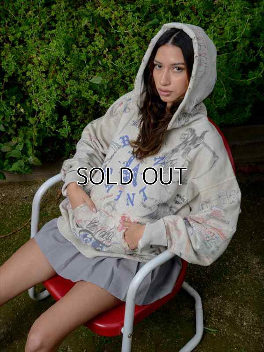 画像6: ©SAINT Mxxxxxx BORN X RAISED BR HOODIE LA Gray (パーカー) (6)