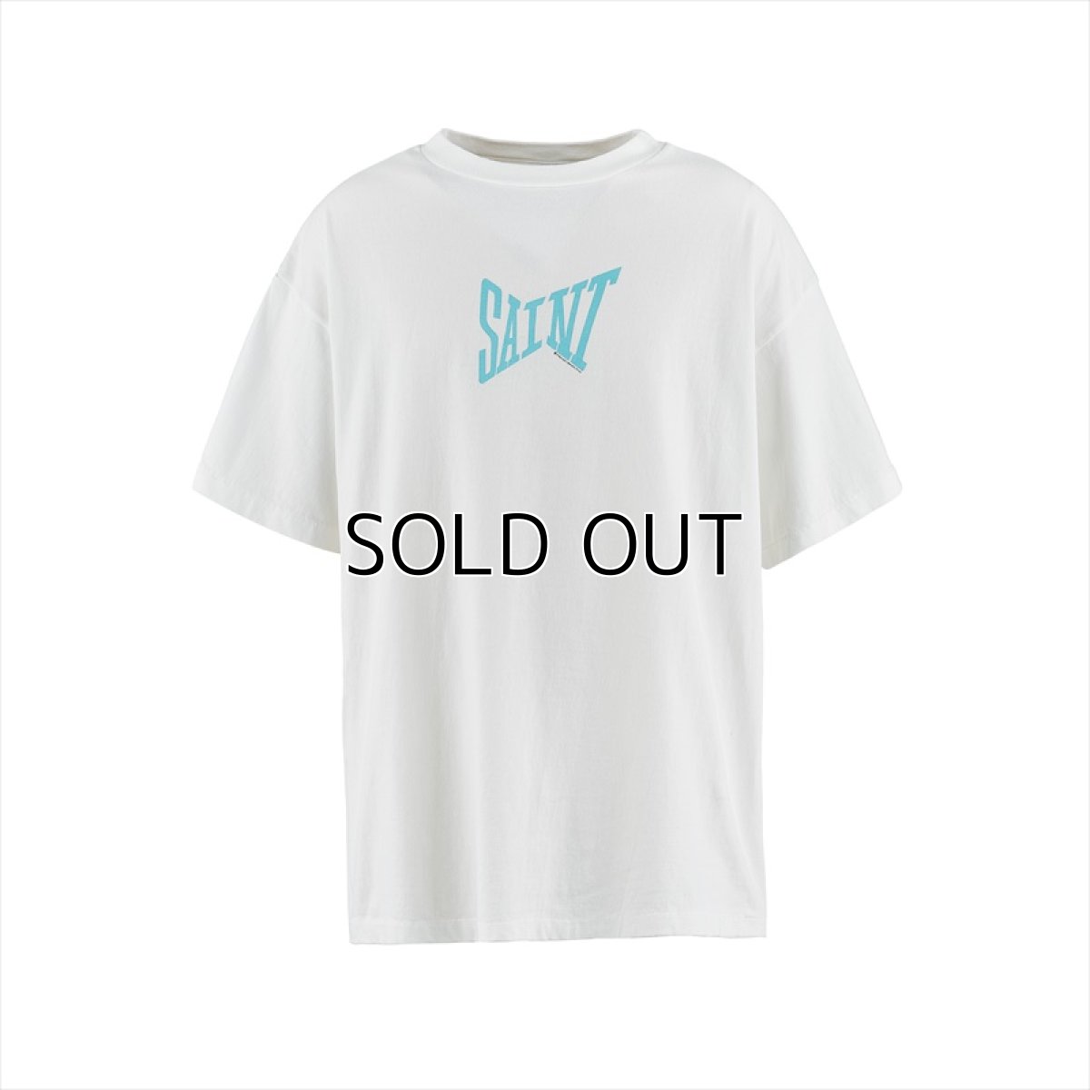 画像1: ©SAINT Mxxxxxx SS TEE RIBON SAINT White/Blue (Tシャツ) (1)