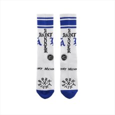 画像2: ©SAINT Mxxxxxx BORN X RAISED BR_Socks LA White (ソックス) (2)