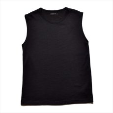 画像1: MINEDENIM Roundneck Nosleeve Rib T-Shirt (1)