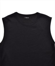 画像2: MINEDENIM Roundneck Nosleeve Rib T-Shirt (ノースリーブTシャツ) (2)