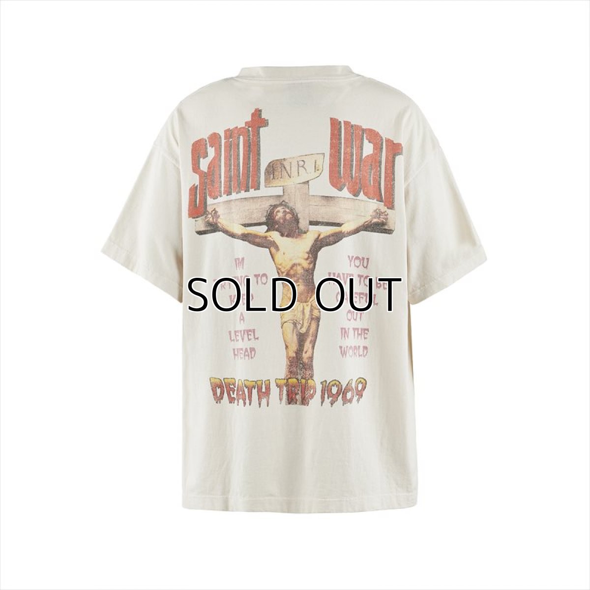 画像2: ©SAINT Mxxxxxx SS TEE SAINT WAR White (Tシャツ) (2)