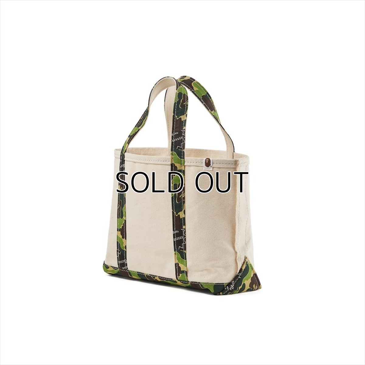 画像2: ©SAINT Mxxxxxx A BATHING APE AP_TOTE BAG MEDIUM White/Camo (トートバッグ) (2)