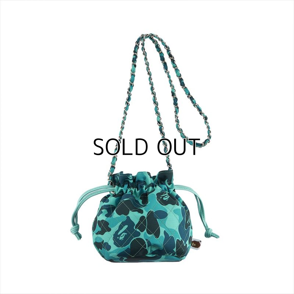 画像1: ©SAINT Mxxxxxx A BATHING APE AP_CHAIN SNAP BAG Blue Camo (バッグ) (1)