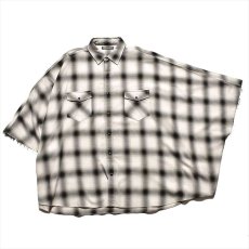 画像2: MINEDENIM Ombre Check Square Big Western Shirt (2)