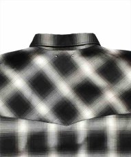 画像5: MINEDENIM Ombre Check Square Big Western Shirt (チェックウエスタンシャツ) (5)