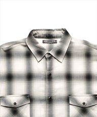 画像3: MINEDENIM Ombre Check Square Big Western Shirt (チェックウエスタンシャツ) (3)