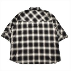画像4: MINEDENIM Ombre Check Square Big Western Shirt (4)