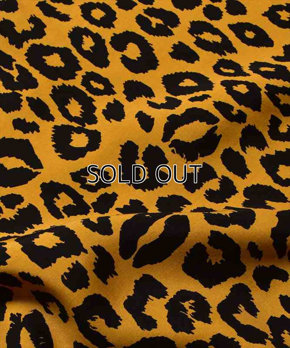 画像5: MINEDENIM Lips Leopard Print Open Collar Shirt (リップスレオパードシャツ) (5)