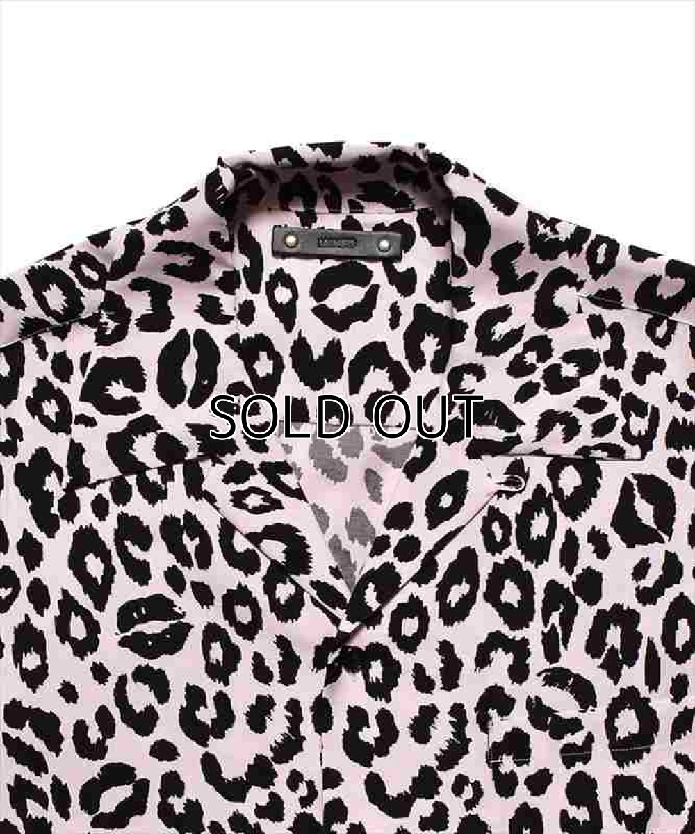 画像2: MINEDENIM Lips Leopard Print Open Collar Shirt (リップスレオパードシャツ) (2)