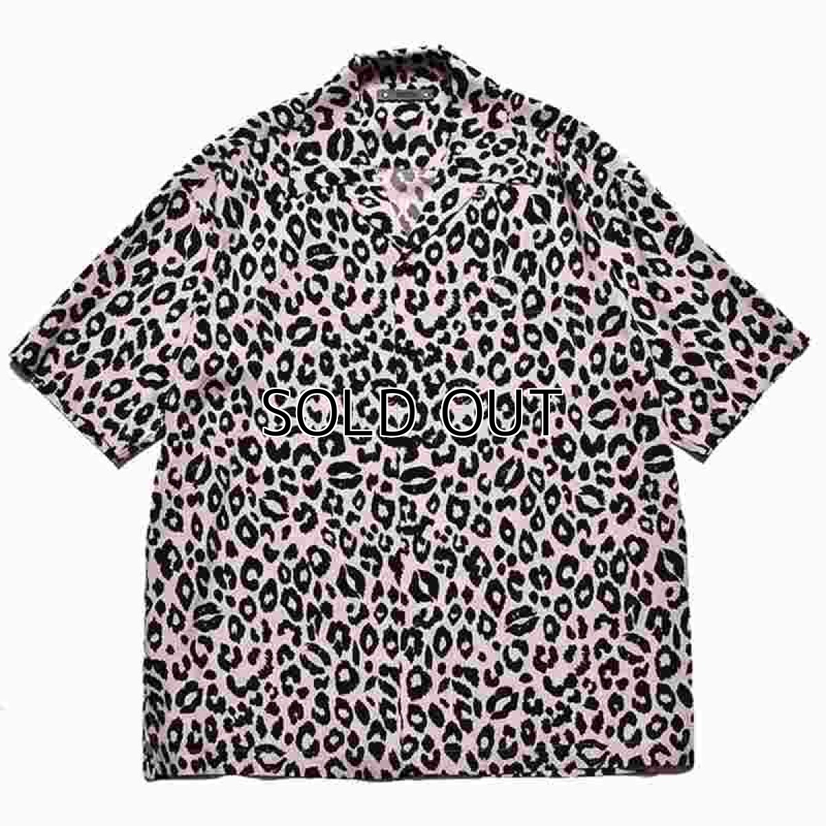 画像1: MINEDENIM Lips Leopard Print Open Collar Shirt (リップスレオパードシャツ) (1)