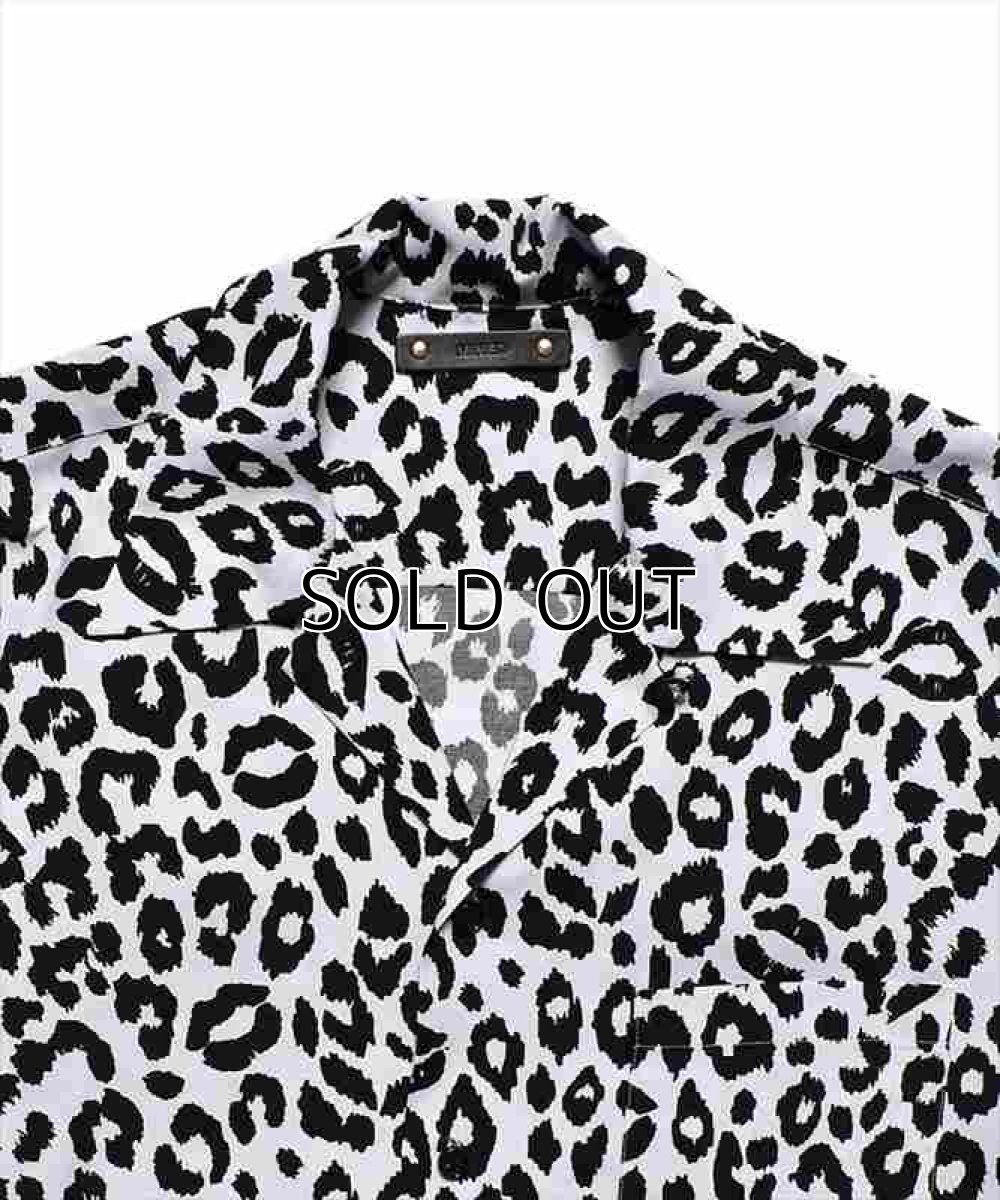 画像2: MINEDENIM Lips Leopard Print Open Collar Shirt (リップスレオパードシャツ) (2)