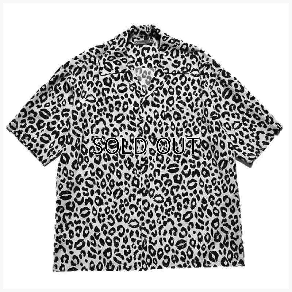 画像1: MINEDENIM Lips Leopard Print Open Collar Shirt (リップスレオパードシャツ) (1)