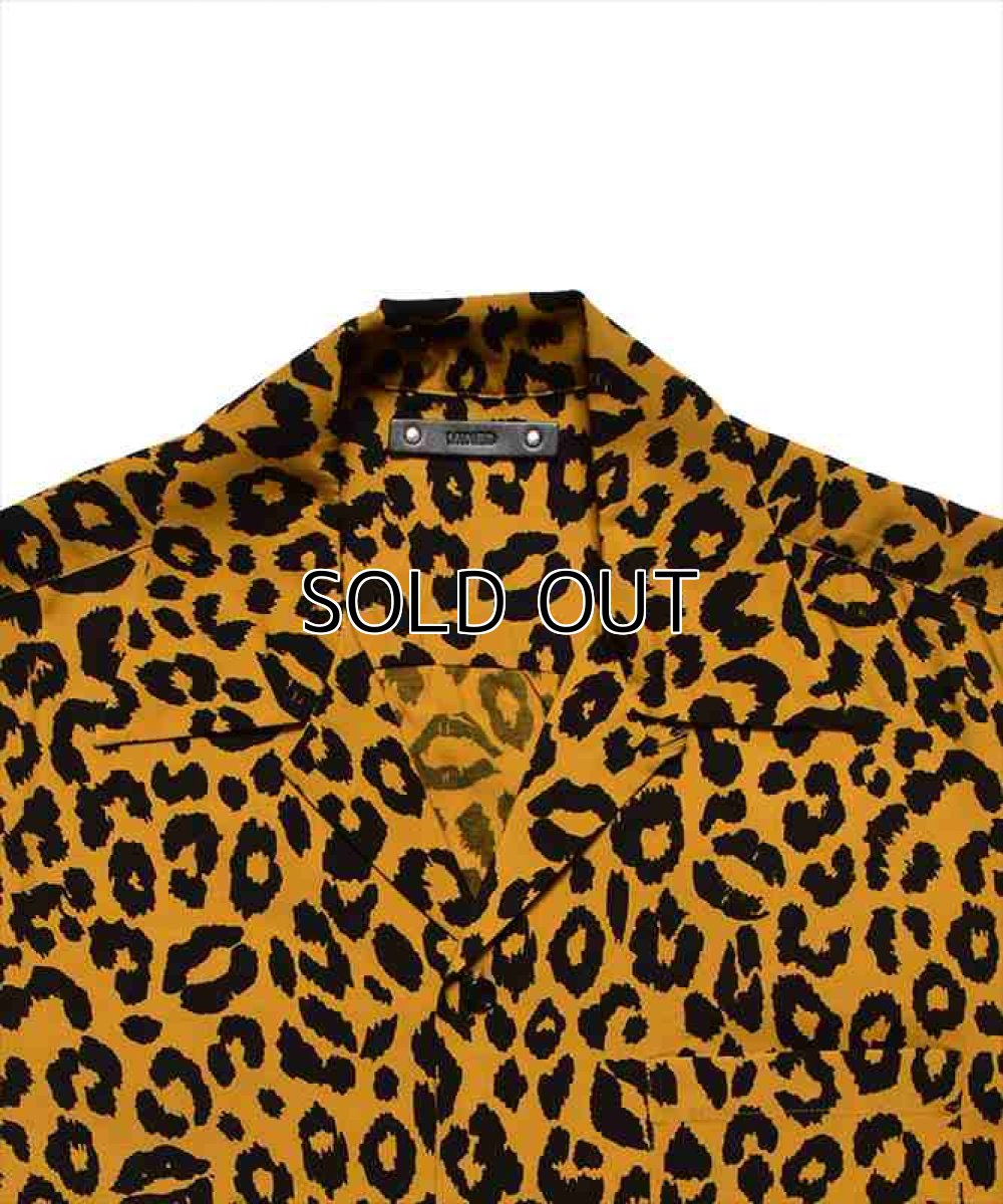 画像2: MINEDENIM Lips Leopard Print Open Collar Shirt (リップスレオパードシャツ) (2)