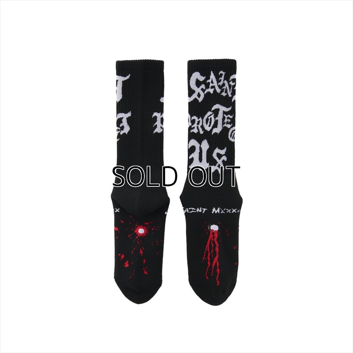 画像2: ©SAINT Mxxxxxx SOCKS SAINT PROTECT Black (ソックス) (2)