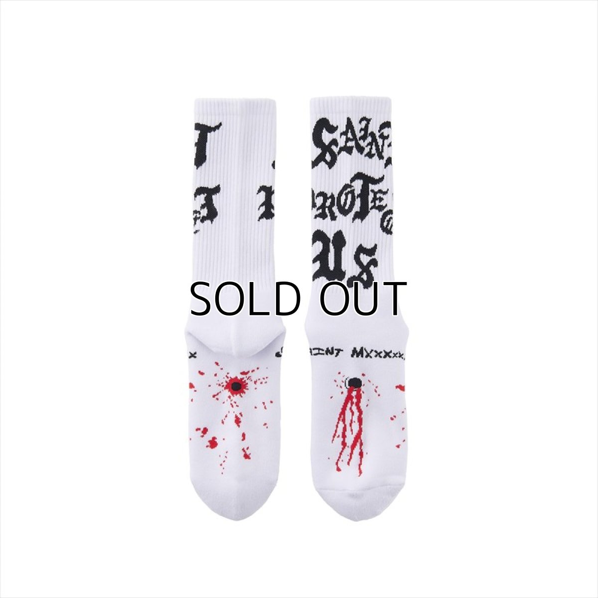 画像2: ©SAINT Mxxxxxx SOCKS SAINT PROTECT White (ソックス) (2)