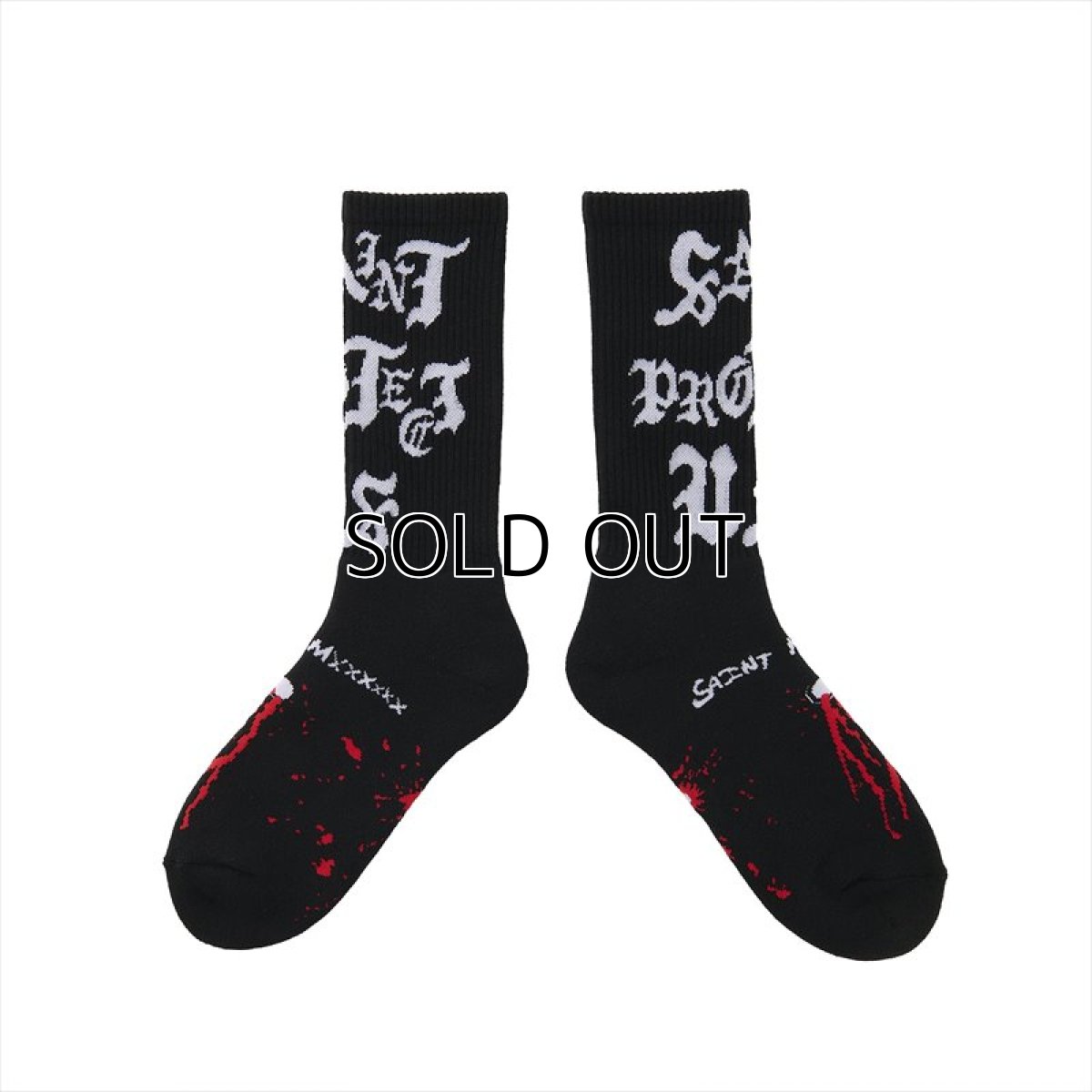 画像1: ©SAINT Mxxxxxx SOCKS SAINT PROTECT Black (ソックス) (1)