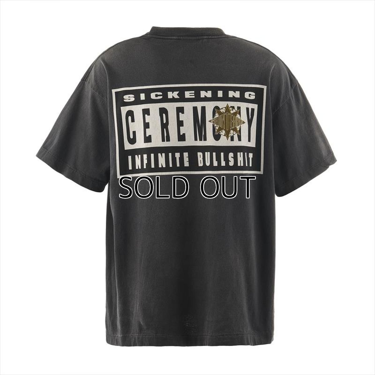 画像2: ©SAINT Mxxxxxx DENIM TEARS DT_SS TEE ST TEARS Black (Tシャツ) (2)
