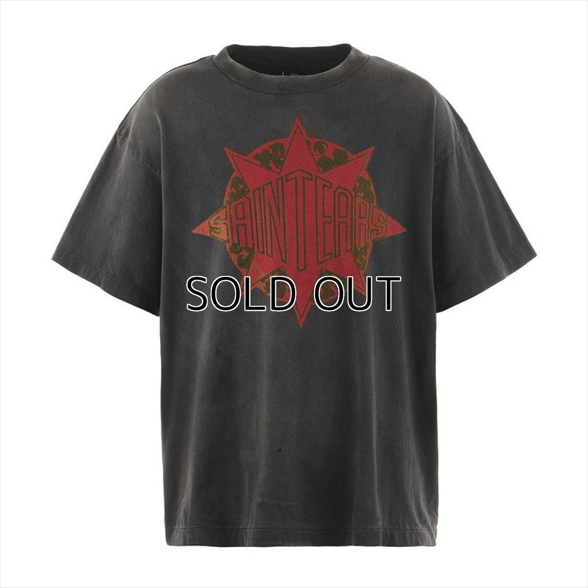 画像1: ©SAINT Mxxxxxx DENIM TEARS DT_SS TEE ST TEARS Black (Tシャツ) (1)
