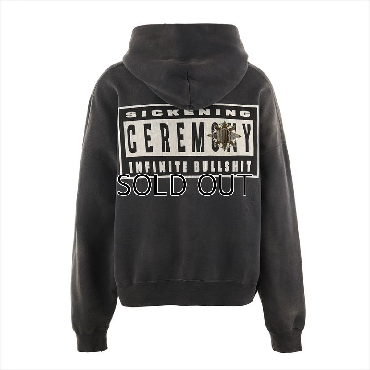 画像2: ©SAINT Mxxxxxx DENIM TEARS DT_HOODIE ST TEARS Black (パーカー) (2)