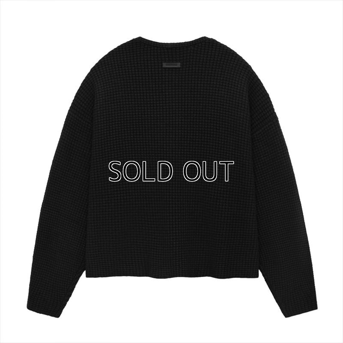 画像2: ESSENTIALS Heavy Waffle Cardigan (2)