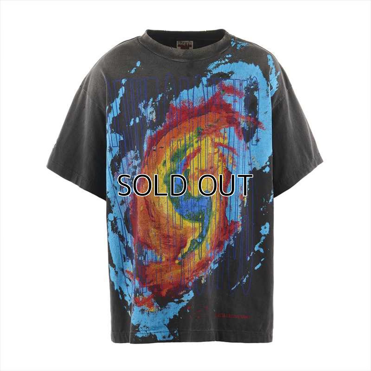 画像1: ©SAINT Mxxxxxx cactus plant flee market CP_SS TEE ANGRY LV GD Black (Tシャツ) (1)